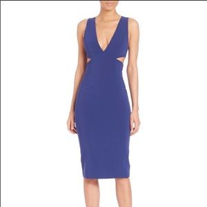 Alice + Olivia blue midi dress